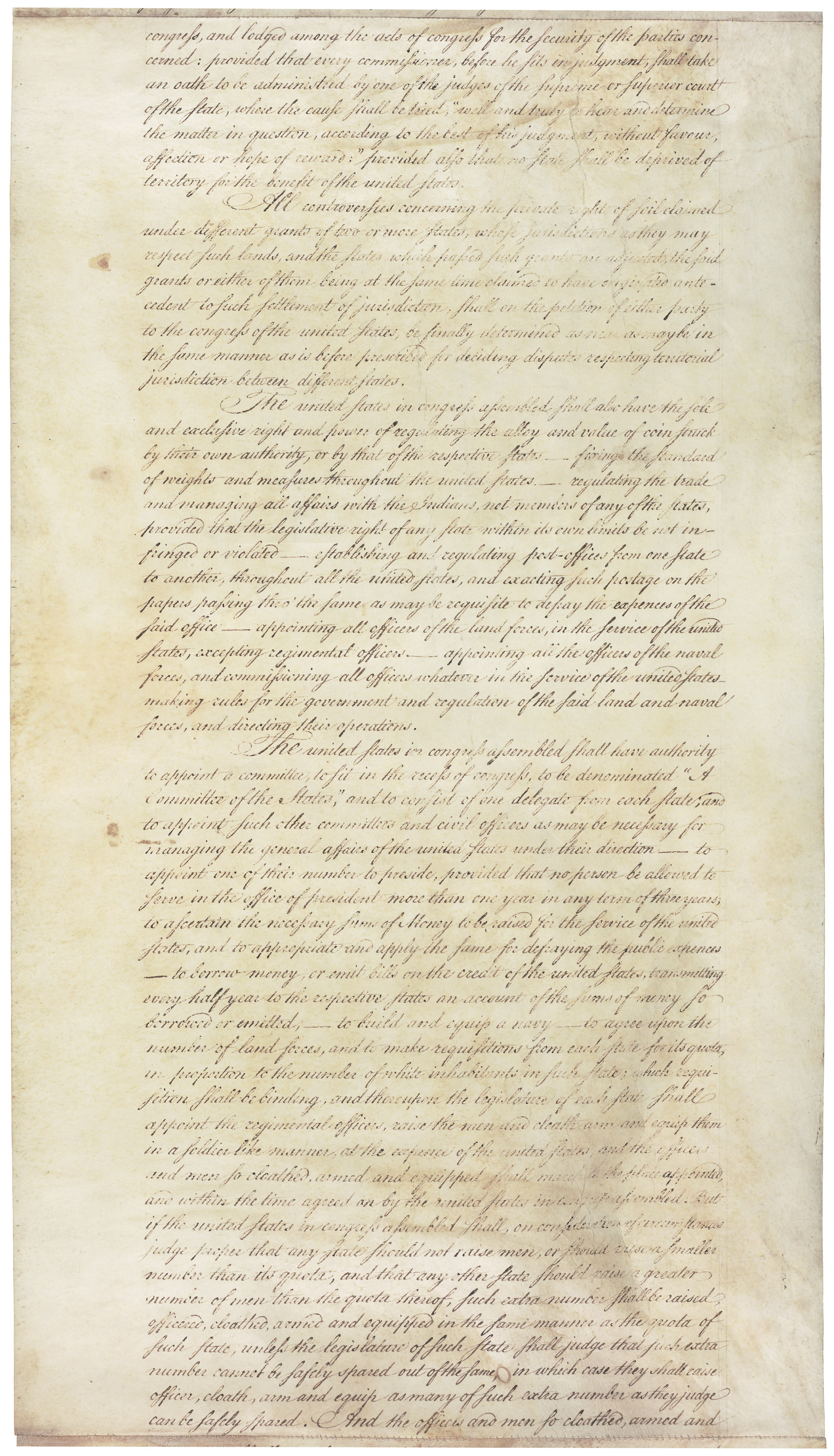 Articles of Confederation 9 continued