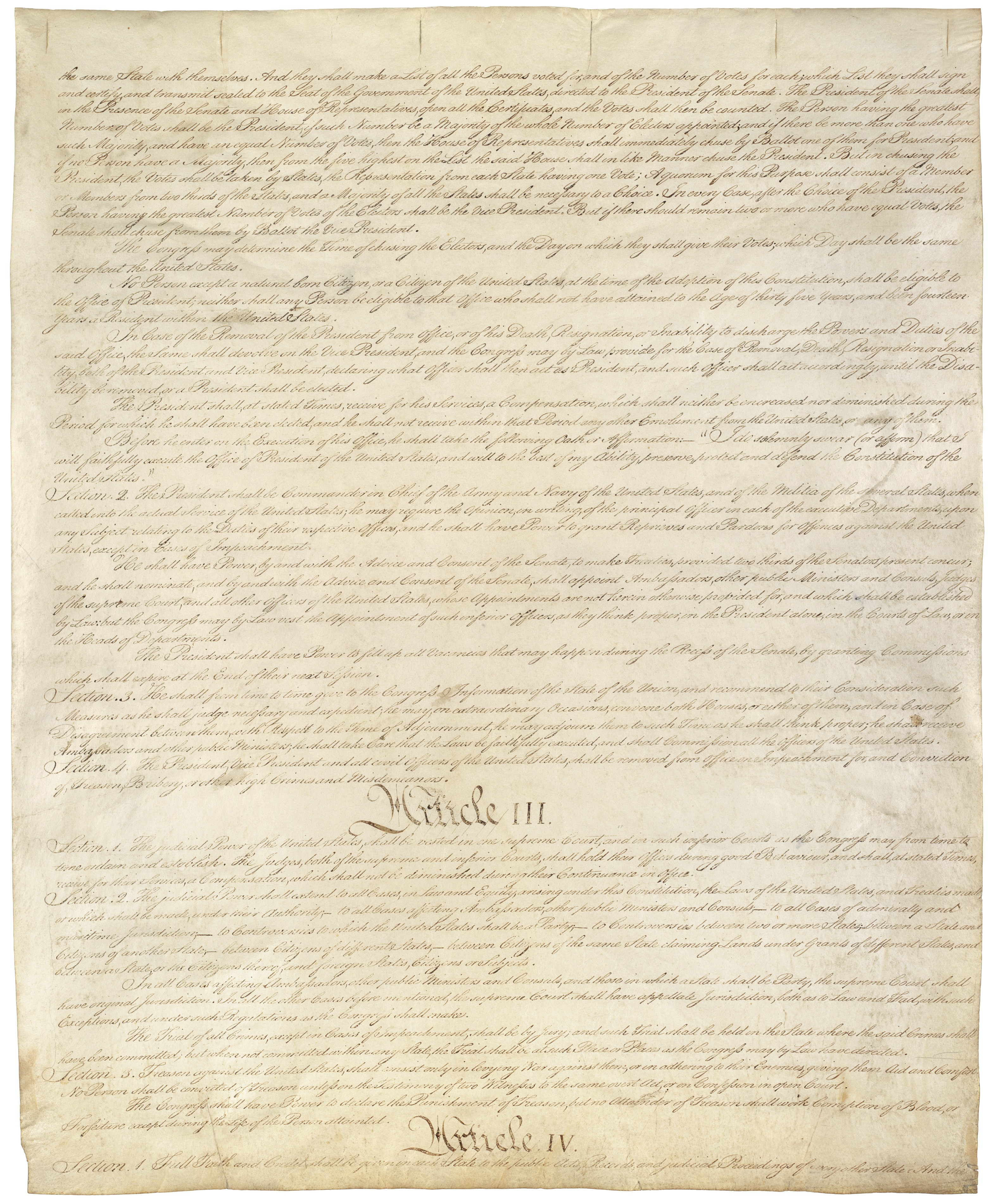 U.S. Constitution page 3 of 4