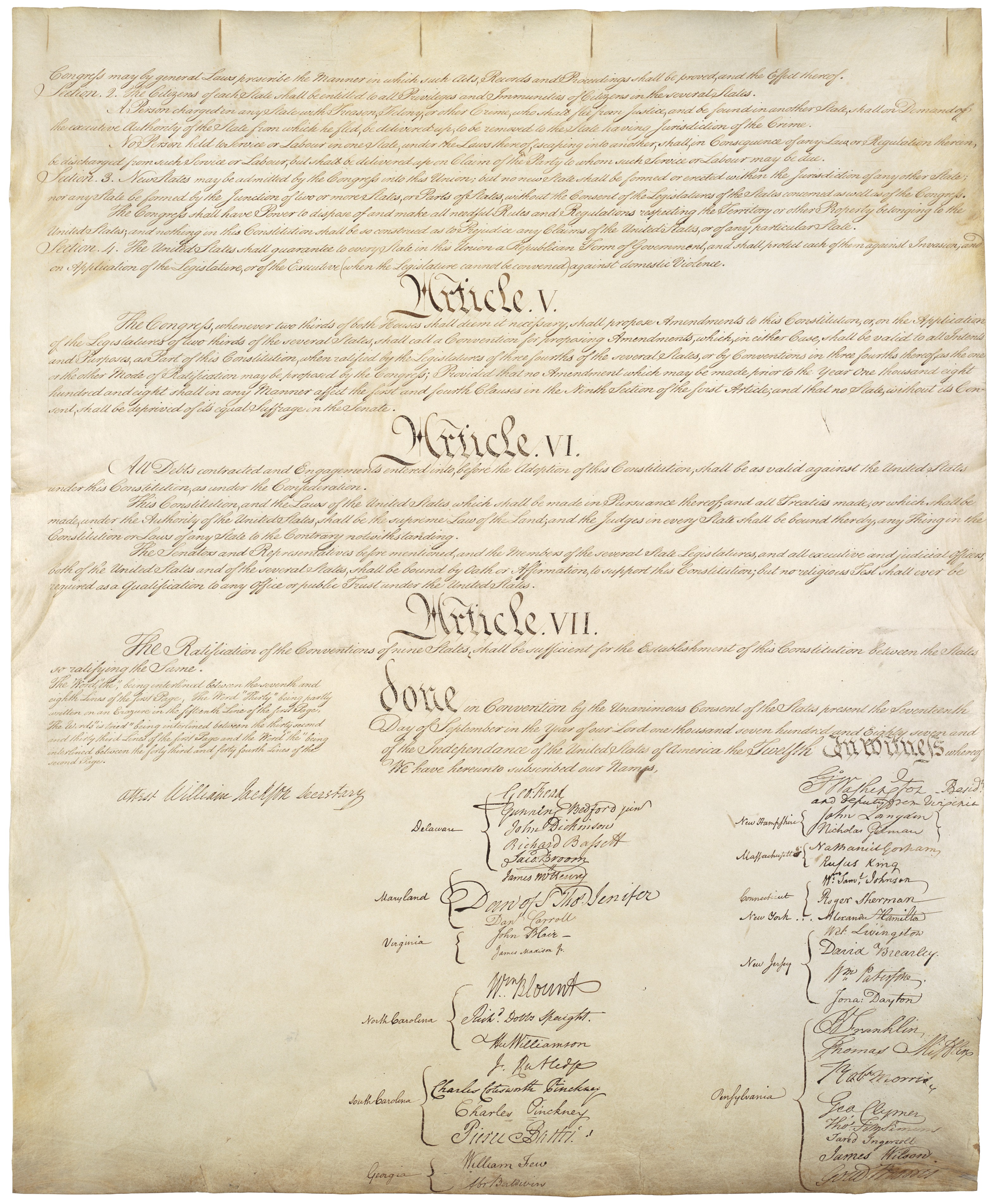 U.S. Constitution page 4 of 4